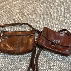 Jack George’s Brown Leather Crossbody Bags